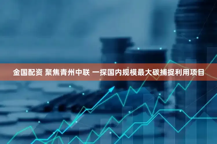 金国配资 聚焦青州中联 一探国内规模最大碳捕捉利用项目